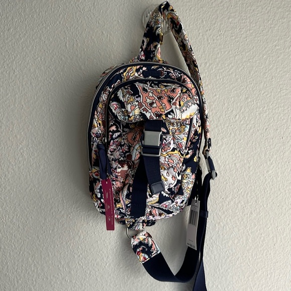Vera Bradley Utility Sling Backpack-Tangier Paisley - Picture 8 of 15